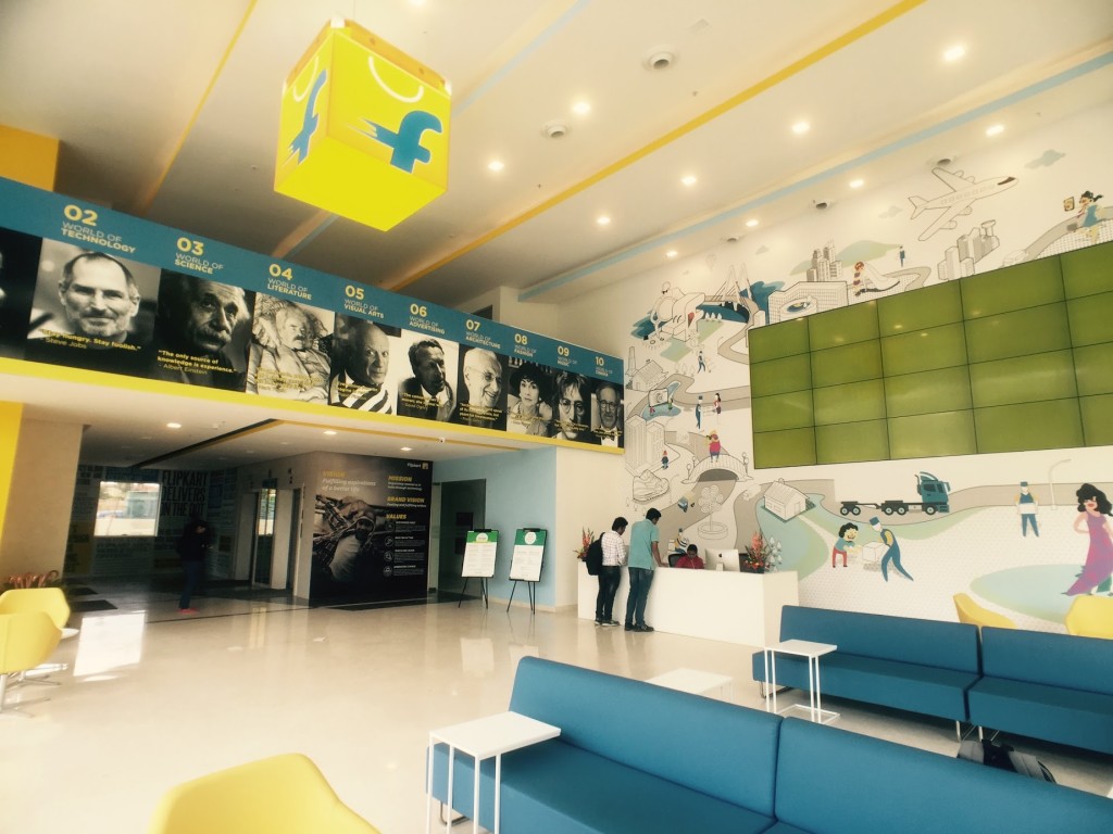 Flipkart office Bangalore wall mural