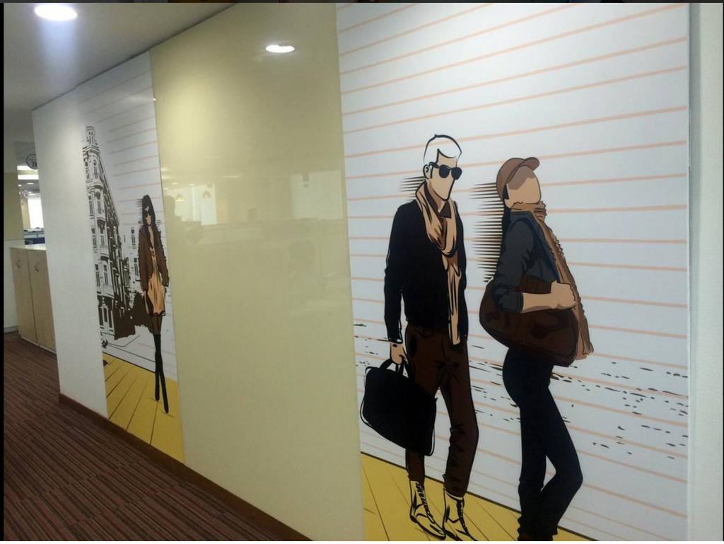 Snapdeal office gurgaon wall mural