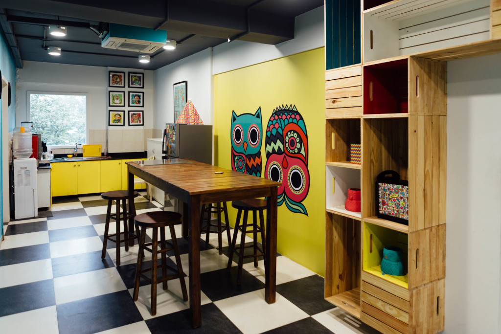 Chumbak office Bangalore wall mural