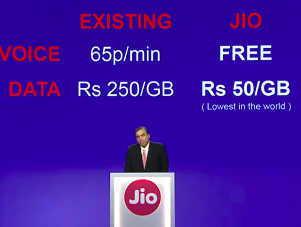 reliance Jio data plan free calls