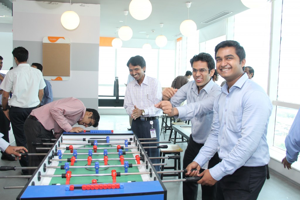 Fun zone for employees at the Cafeteria