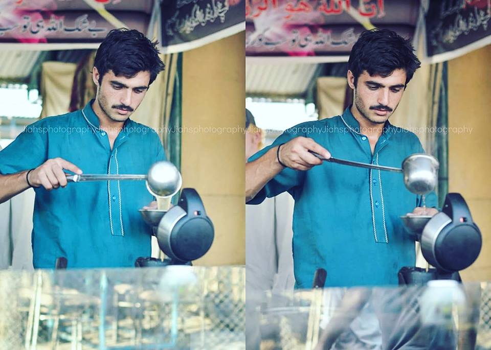 Blue eyed Chai wala Pakistan