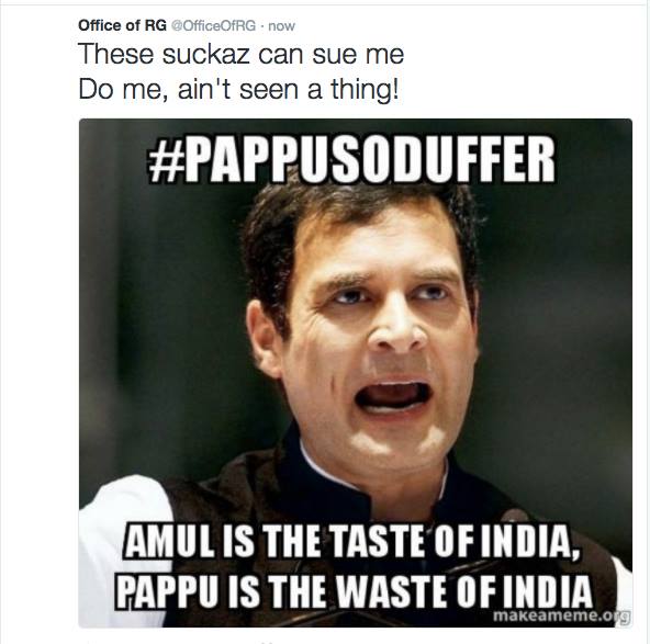 rahul gandhi twitter hacked