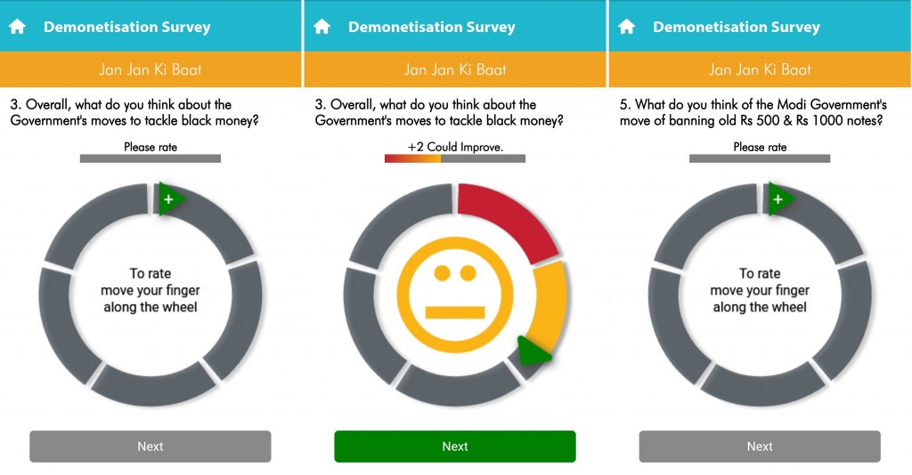 Narendra modi app demonetization survey