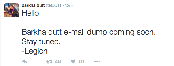barkha dutt twitter hacked