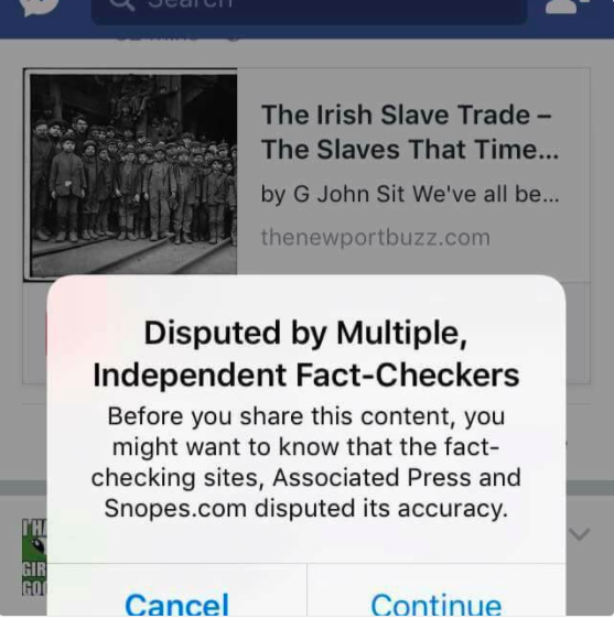 facebook fake news checker