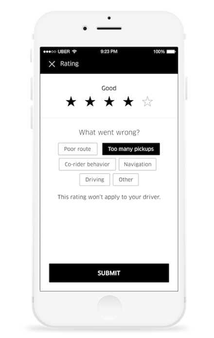 uber pool rating co riders