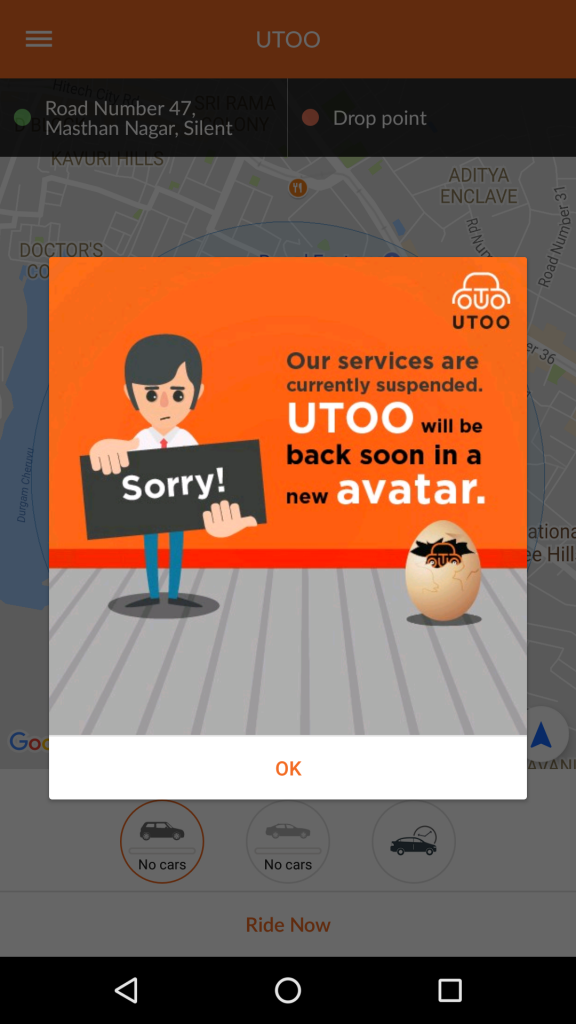 utoo suspends services