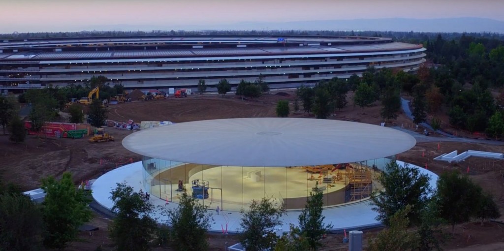 apple-park-drone-steve-jobs-theater