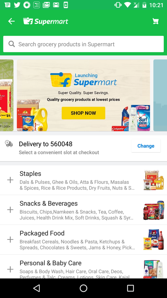 flipkart supermart