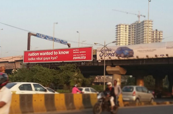 zomato outdoor ad