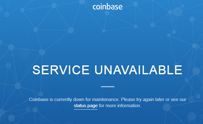 coinbase down