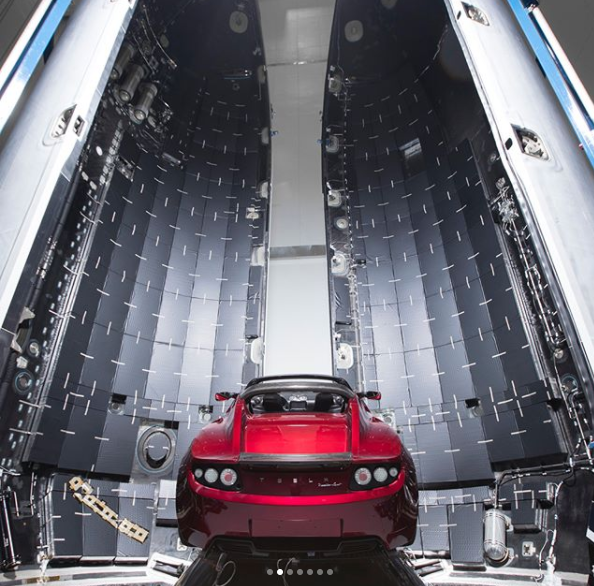 tesla falcon heavy