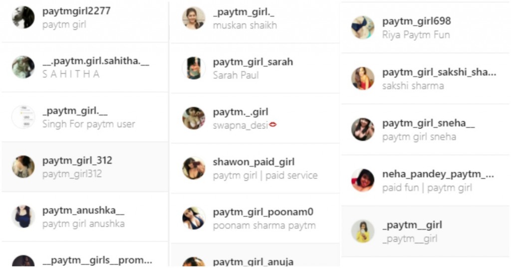 paytm girls instagram