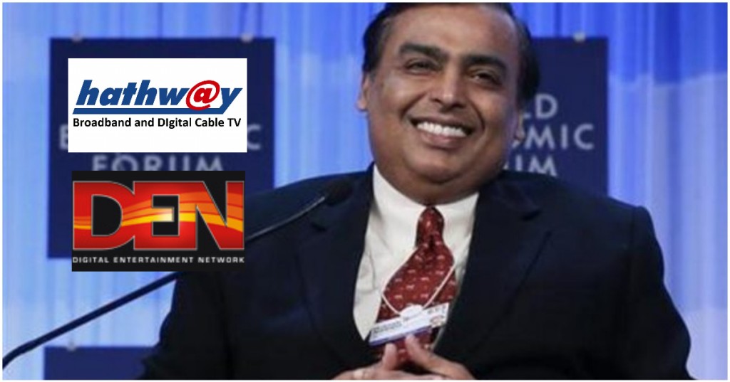 reliance acquires hathway den networks