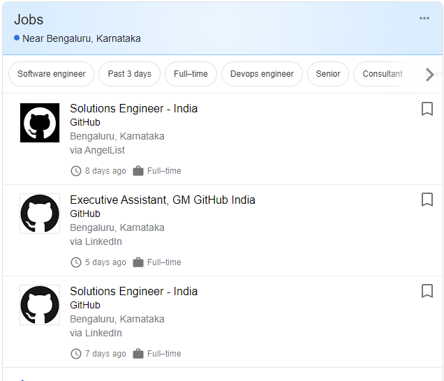 github bangalore jobs