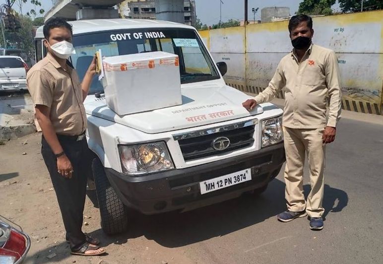 India Post delivering Mylab covid19 testing kits in nagpur