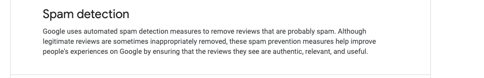 google review moderation policy