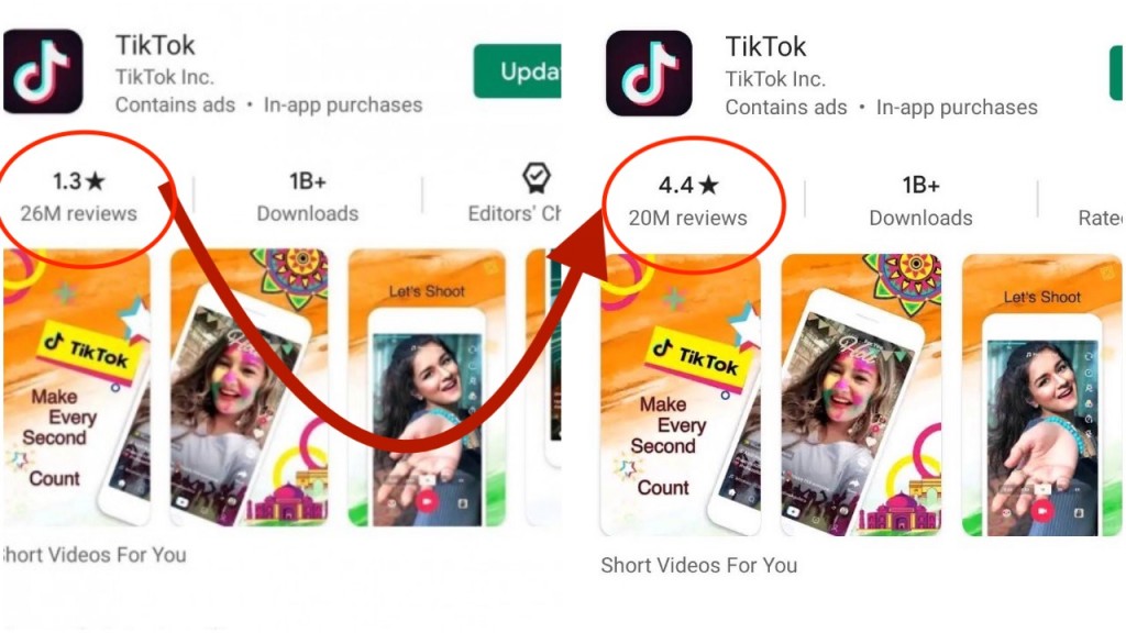 tiktok rating restored