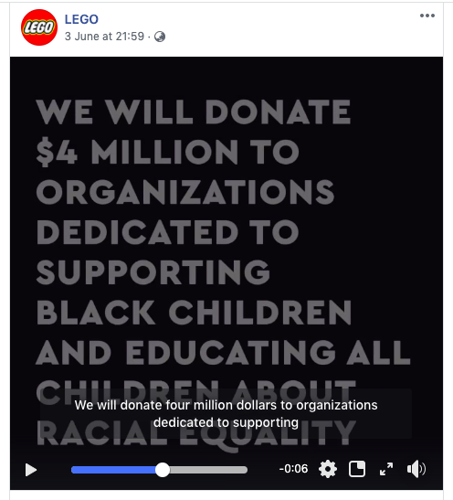 lego supports black community