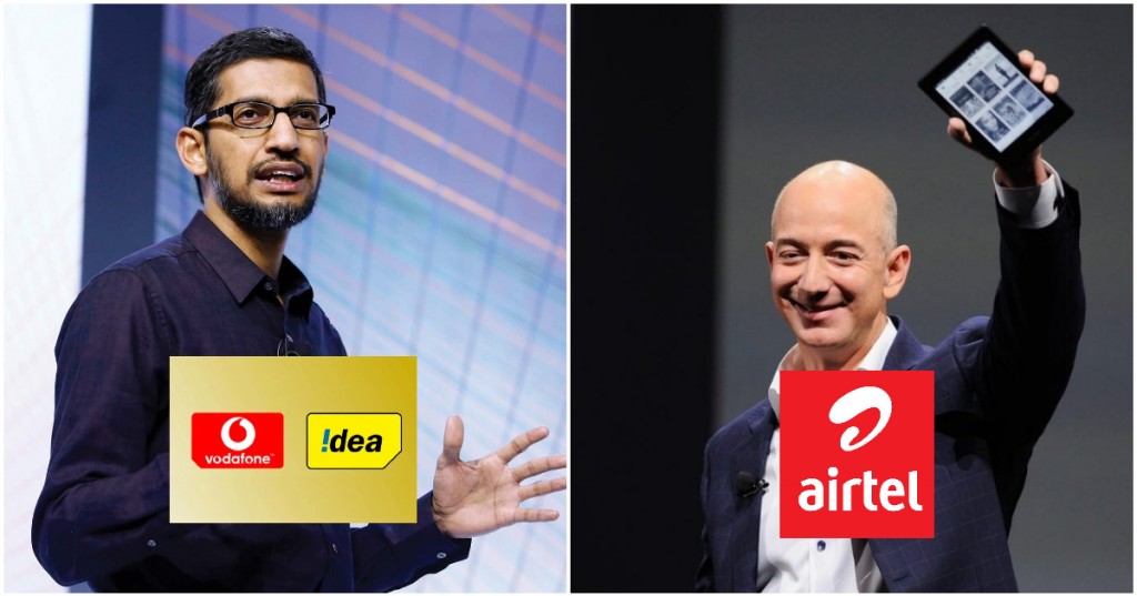 airtel amazon google vodafone idea