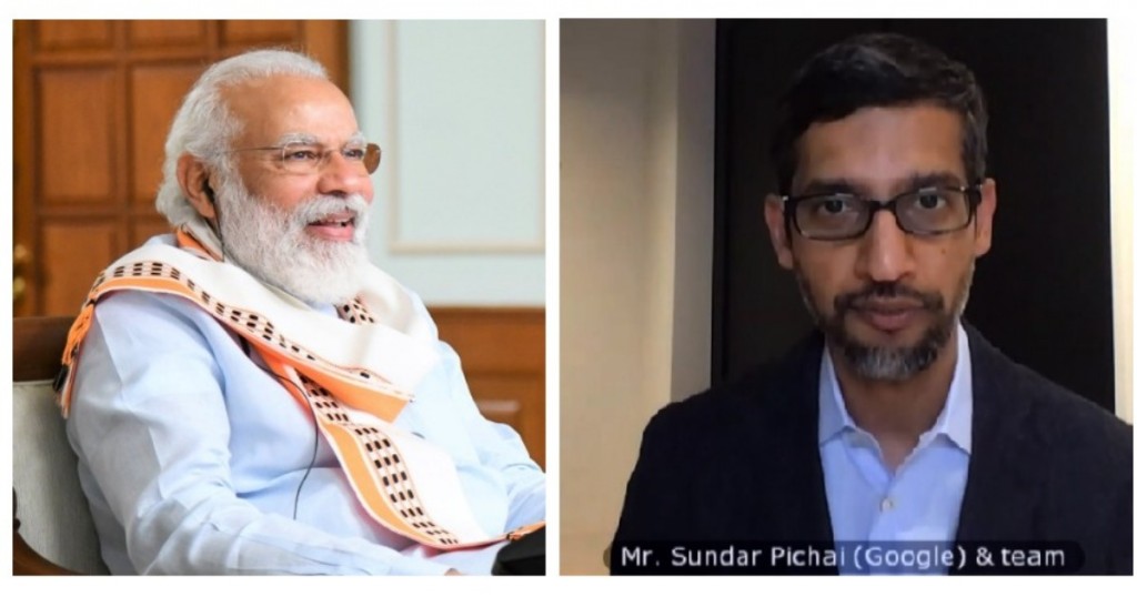 sundar pichai google modi