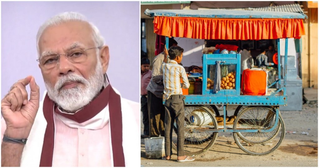 pm modi street food vendors