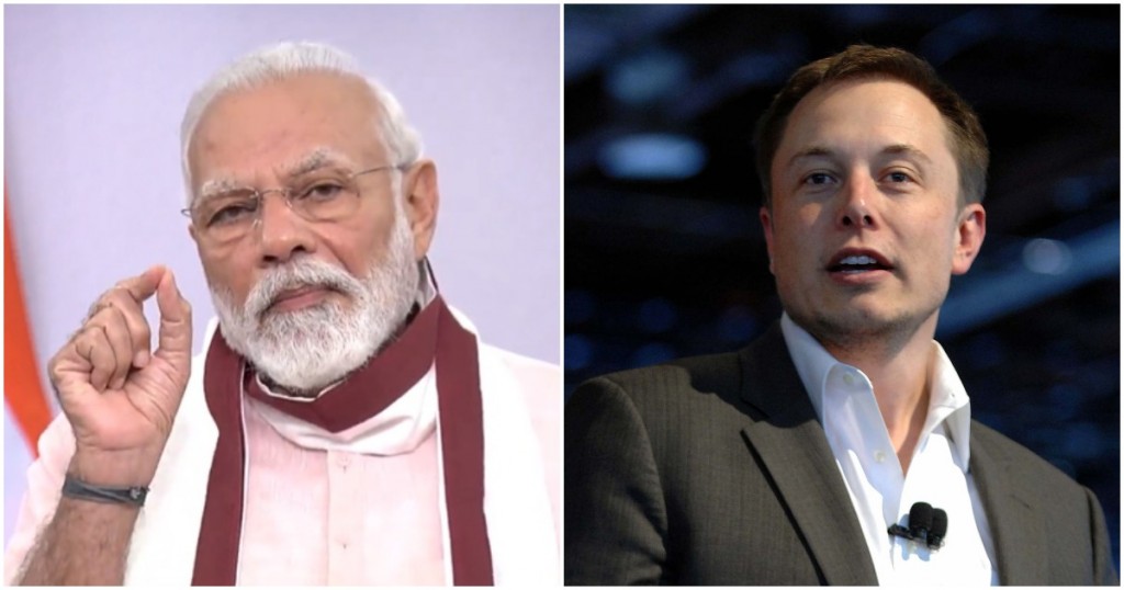 elon musk narendra modi