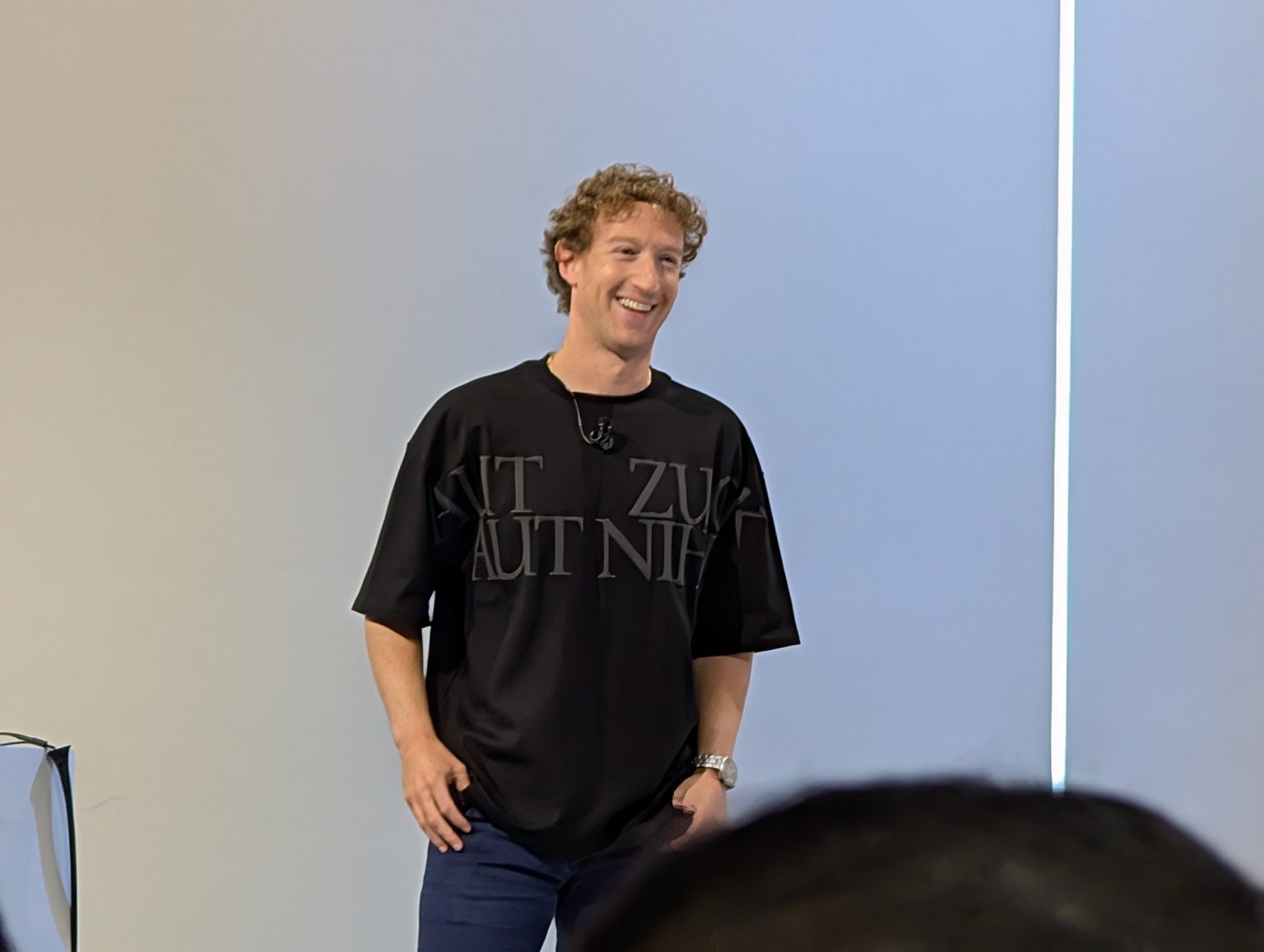 Mark Zuckerberg Wears Shirt That Says Either Zuck Or Nothing In Latin