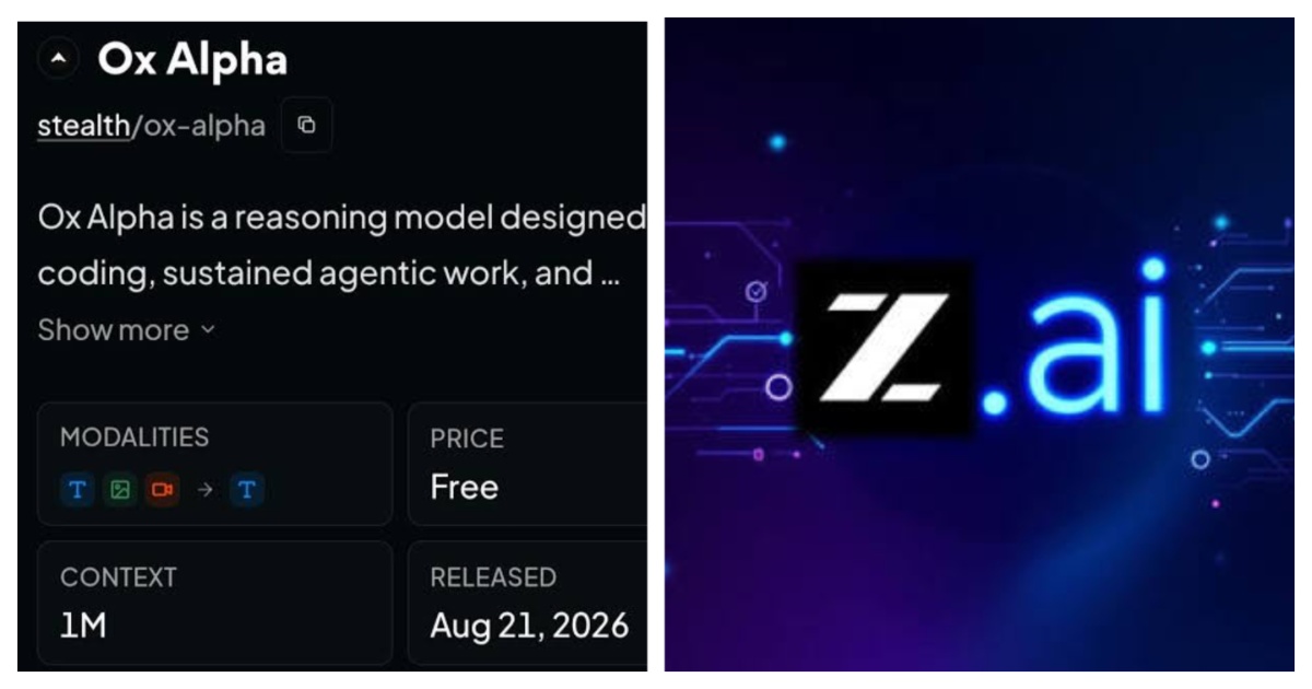Mystery Ox Alpha Model Revealed To Be From Chinese Lab Z.AI