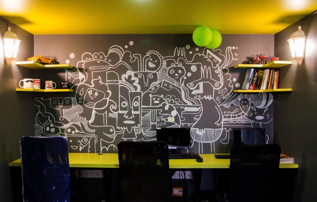21 Most Beautiful Walls Seen In Offices Around India - Best Wall Art For Office