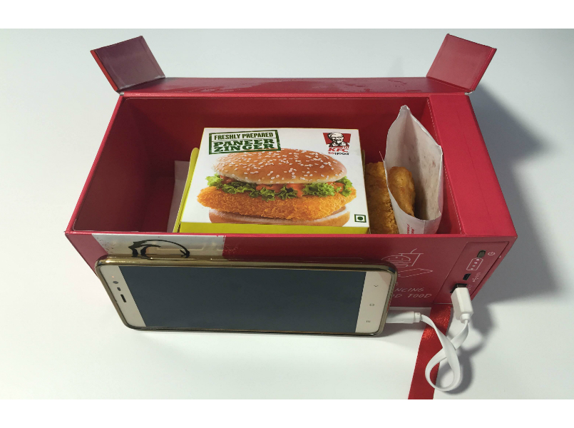 KFC Introduces Meal Boxes In Mumbai That Charge Your Phone