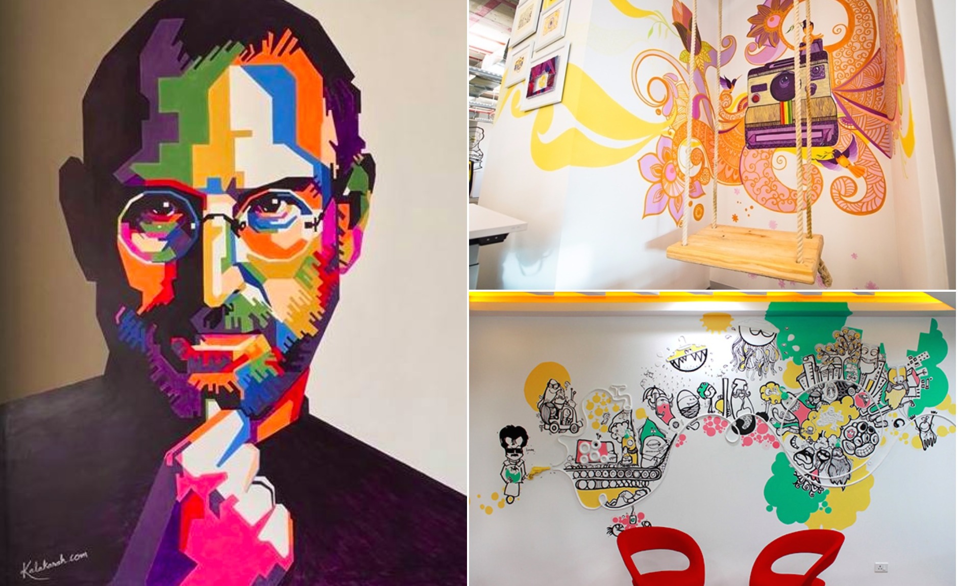 21 Most Beautiful Walls Seen In Offices Around India