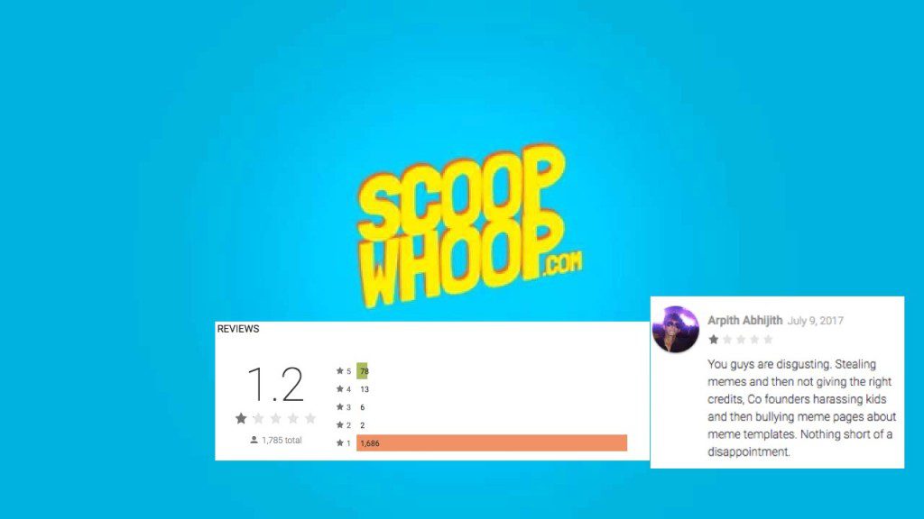 ScoopWhoop App's Rating Falls To 1.2 After Hundreds Of Angry