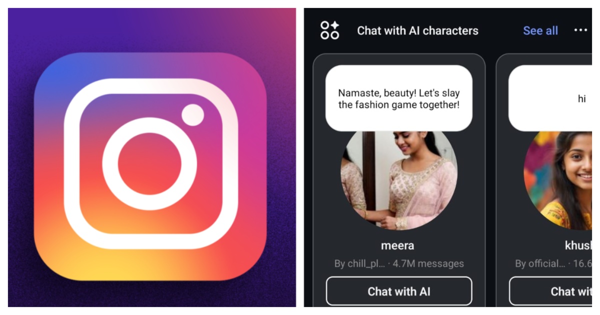 instagram chat with ai characters