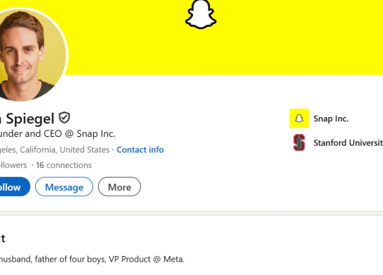 snapchat ceo evan spiegel vp product at meta