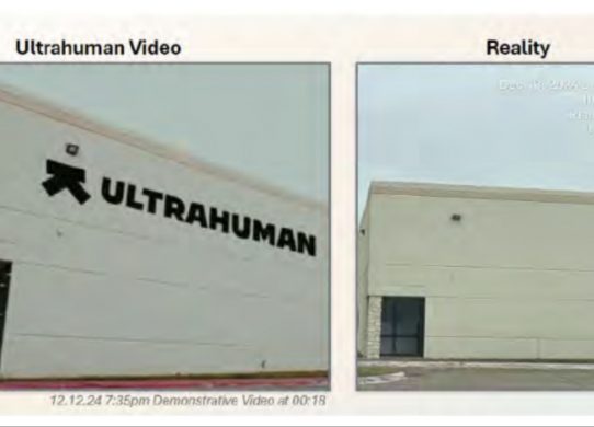 ultrahuman fake factory in plano texas