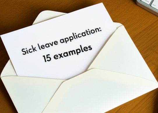sick leave application