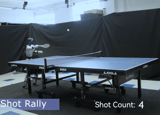 hitter table tennis playing robot