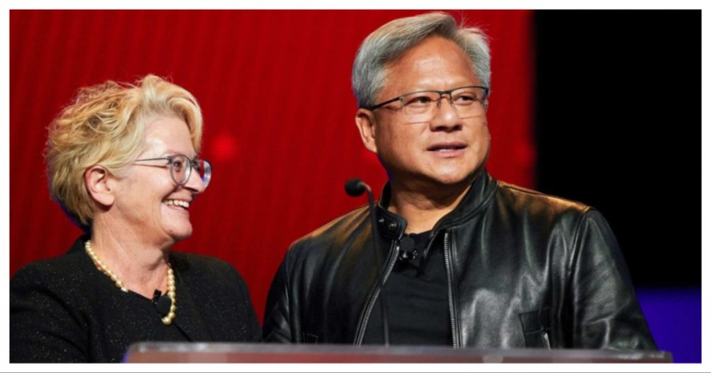 jensen huang with wife lori huang