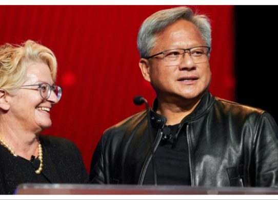 jensen huang with wife lori huang