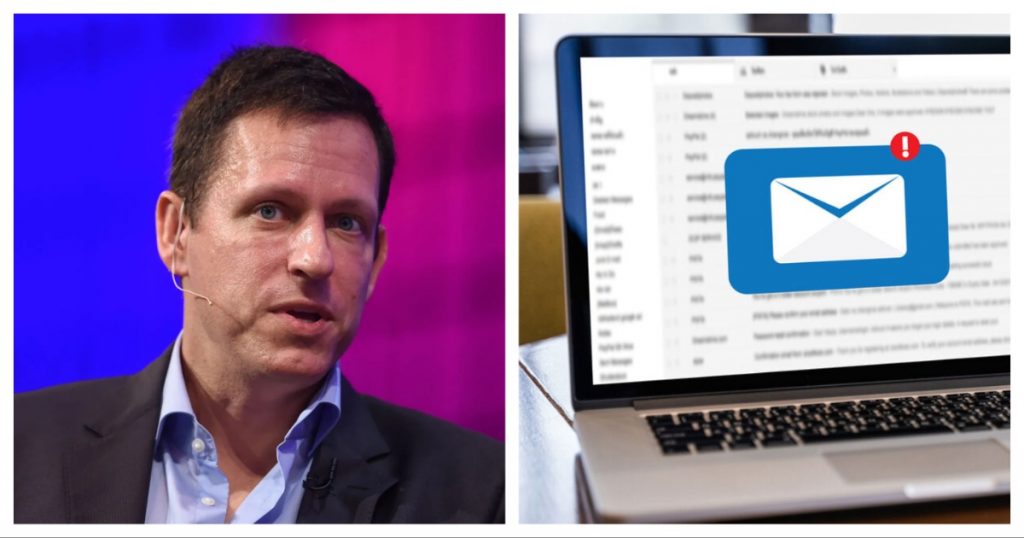 peter thiel email one to recipient