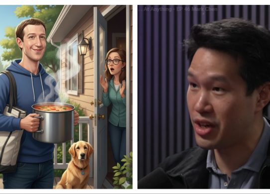 mark zuckerberg hand delivering soup mark chen openai