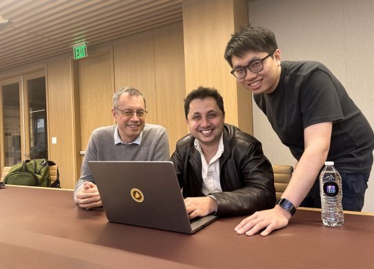 LMArena founders Anastasios N. Angelopoulos (CEO), Wei-Lin Chiang (CTO), and Ion Stoica (Advisor)