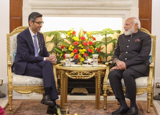sundar pichai narendra modi india