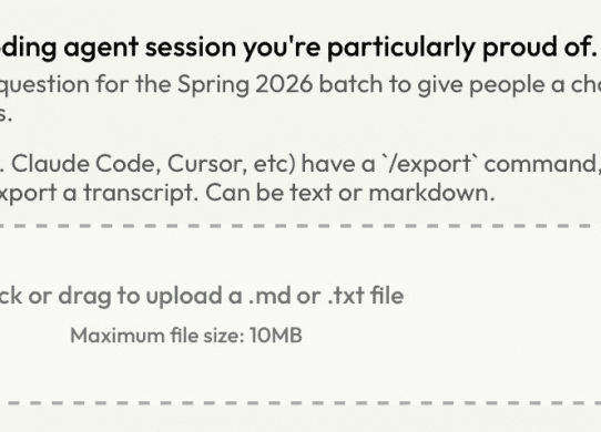 y combinator new question interaction with coding agent proud of