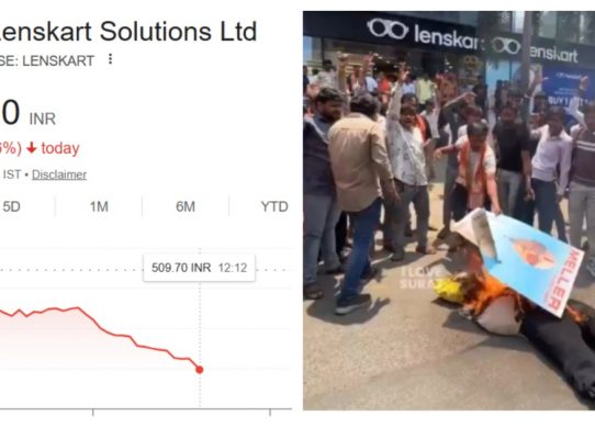 lenskart stock price falls 5%