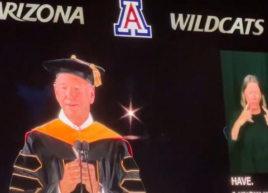 eric schmidt booed university of arizona