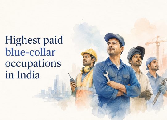 highest paid blue collar occupations in india