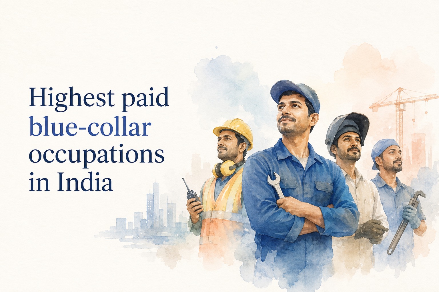 highest paid blue collar occupations in india